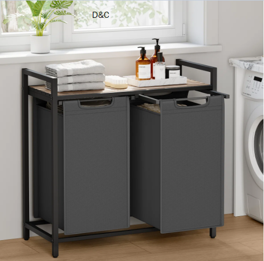 Doulgas 2 Removable 12.1-Gallon Liners Laundry Hamper