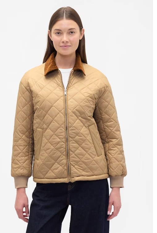 Relaxed Quilted Nylon Jacket
