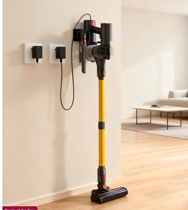 VACTechPro Cordless Vacuum Cleaner Rechargeable Stick Vacuum Wall-mounted Charging, Self-standing XCQ-PURPLE