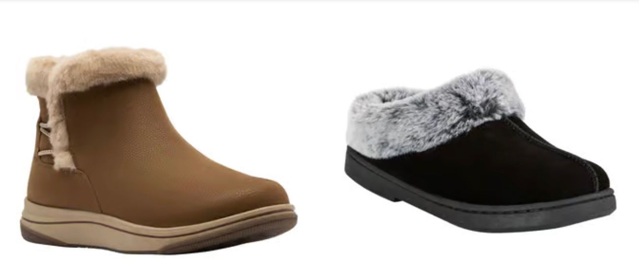 Clarks Breeze Faux-Fur Boots $45