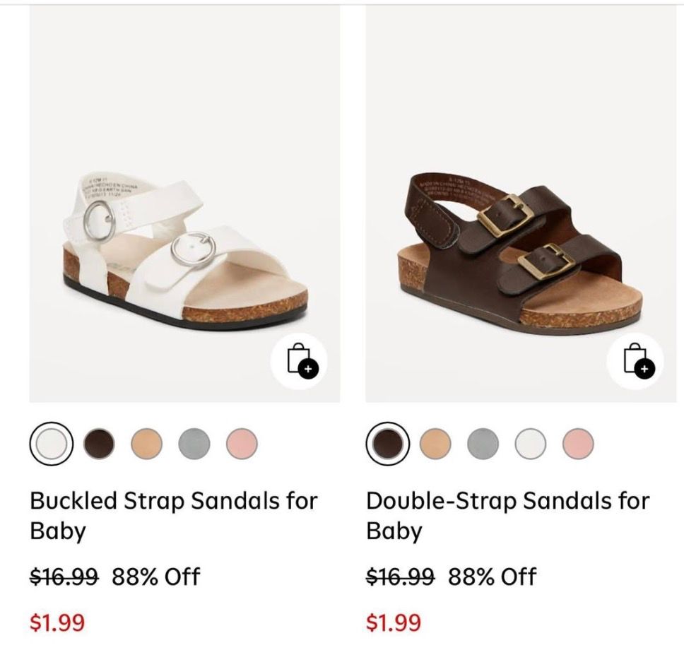 Kids’ shoes starting at just $1