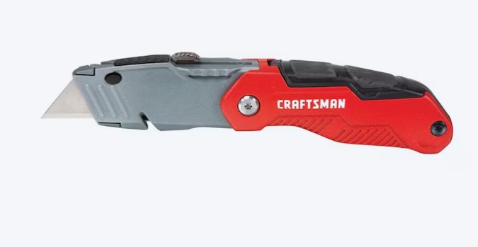 CRAFTSMAN 3/4-in 3 -Blade Folding Retractable Utility Knife