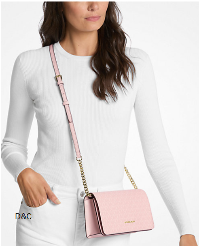 Michael Kors Jet Set Medium Signature Logo Crossbody Bag