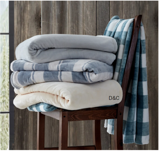 Eddie Bauer Solid Ultra Soft Plush Reversible Blanket