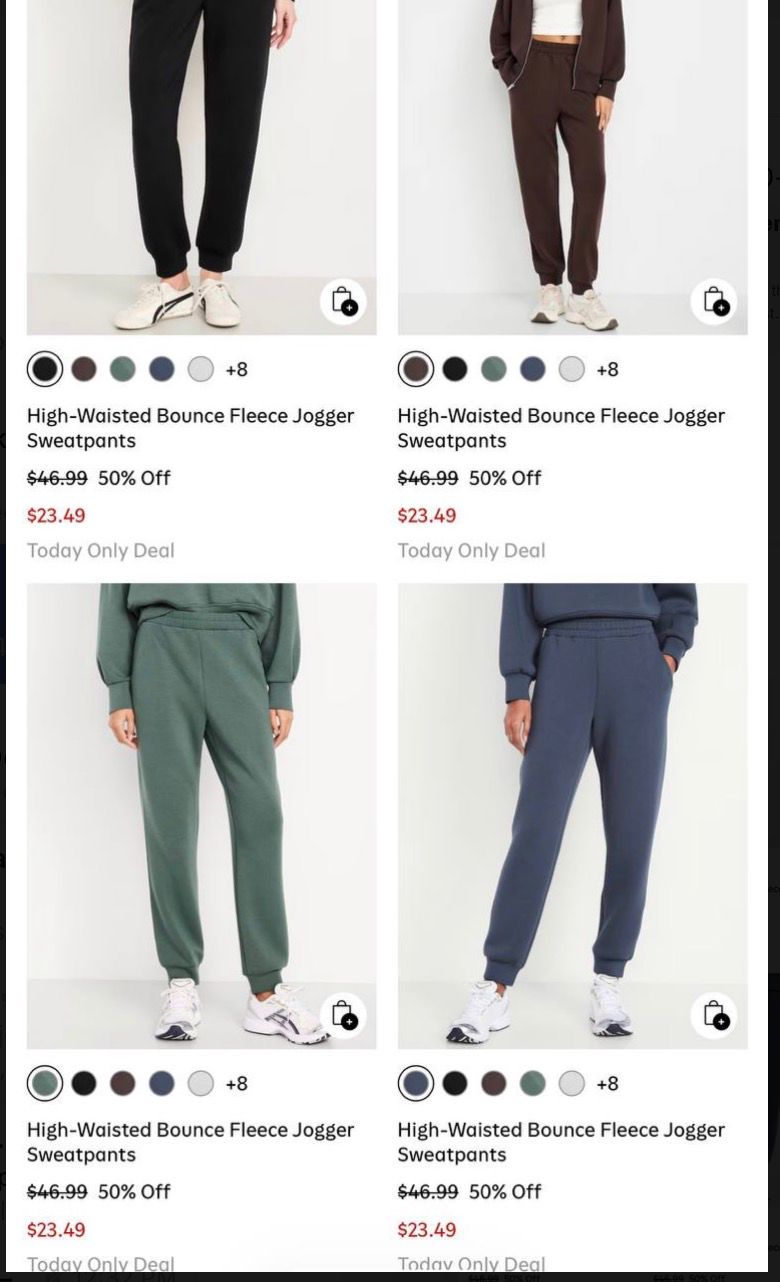 50% off Active Bottoms at Old Navy