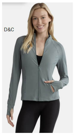 Avia Women’s and Women’s Plus SoftSculpt Zip-Up Active Jacket, Sizes XS-4X