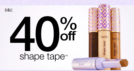 Tarte shape tape 40% off