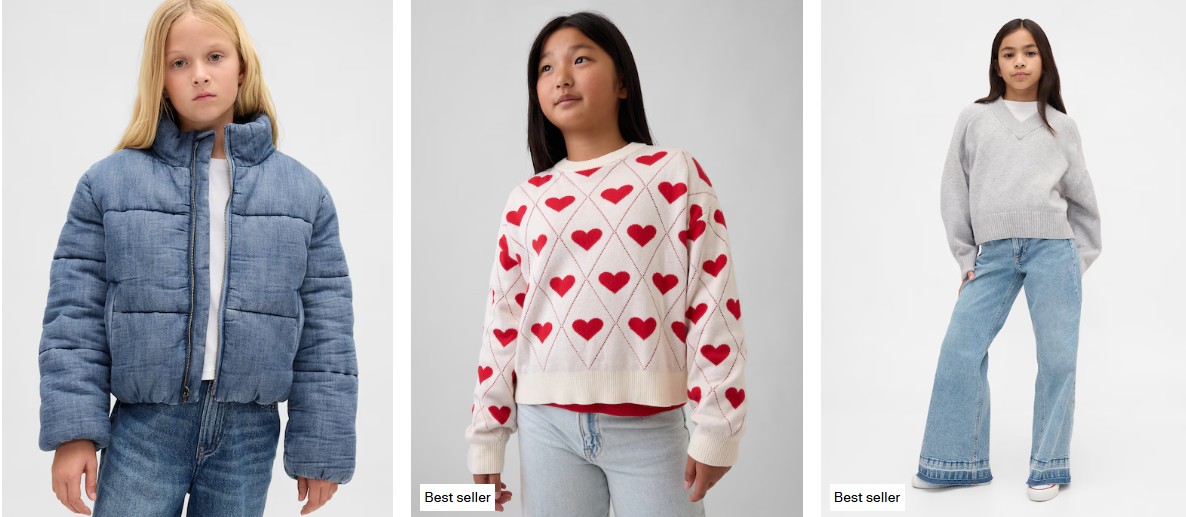 Kids Cozy-Lined Denim Puffer Jacket