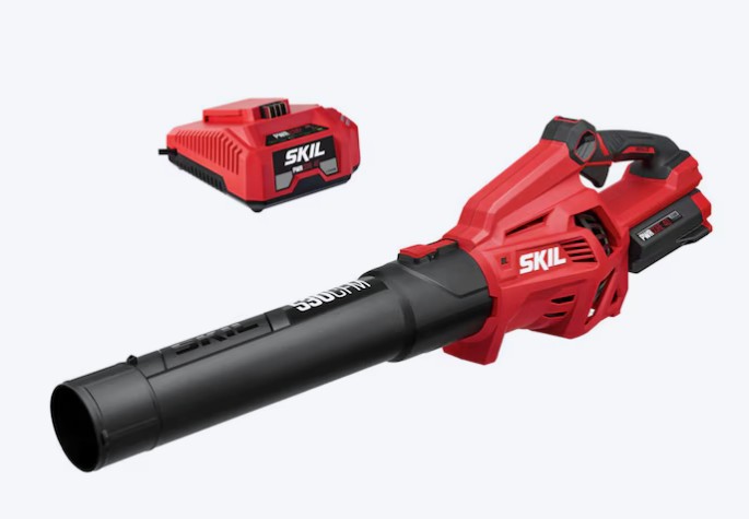 SKIL PWR CORE 40-volt 530-CFM 120-MPH Battery Handheld Leaf Blower 2.5 Ah