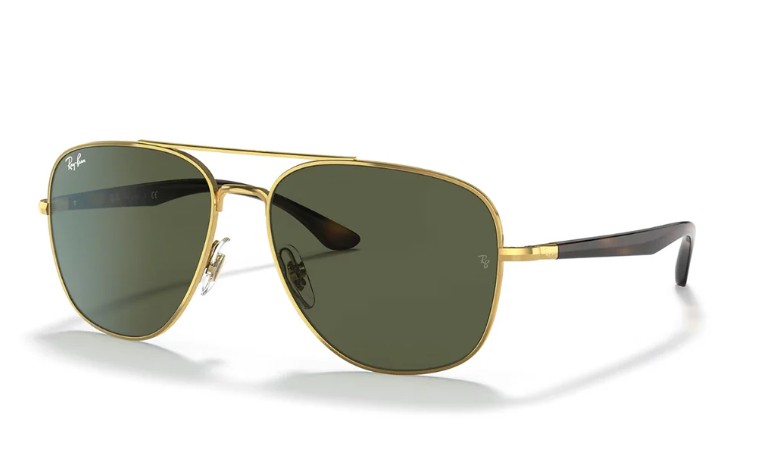 Ray-Ban Green Aviator Sunglasses RB3683