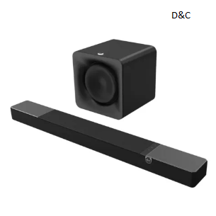 Klipsch Flexus Core 210 185W 3.1.2-Channel Dolby Atmos Sound Bar with Flexus Sub 100, 10″ 160W Wireless Subwoofer