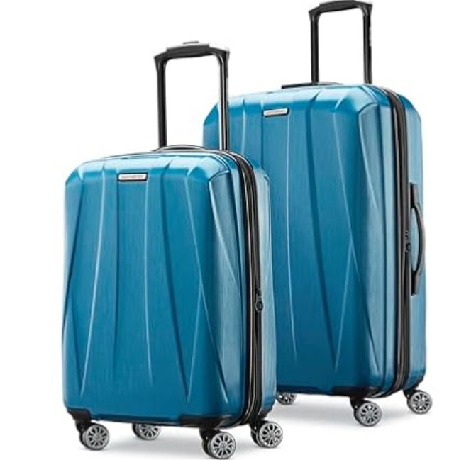 Samsonite Centric 2 Hardside Expandable Luggage with Spinner Wheels, Caribbean Blue, 2-Piece Set (20/24)