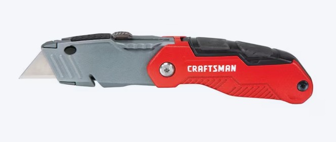 CRAFTSMAN 3/4-in 3 -Blade Folding Retractable Utility Knife
