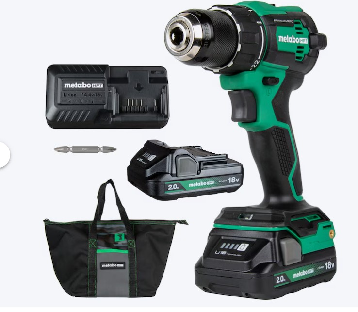 Metabo HPT 18-volt 1/2-in Keyless Brushless Cordless Drill ( 2 -Batteries Included, and Charger Included )