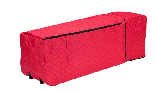Holiday Living Red Collapsible Rolling Christmas Tree Storage Bag (For Trees 6-ft-9-ft Tall)