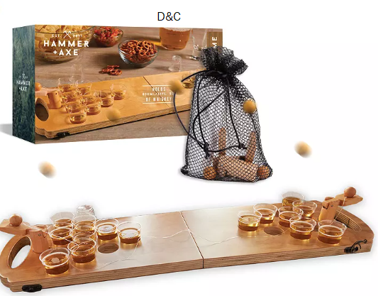 Hammer & Axe Game Wood Beer Pong Mini