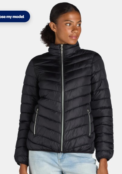 Big Chill Women’s and Women’s Plus Packable Puffer Jacket, Midweight, Sizes S-3X