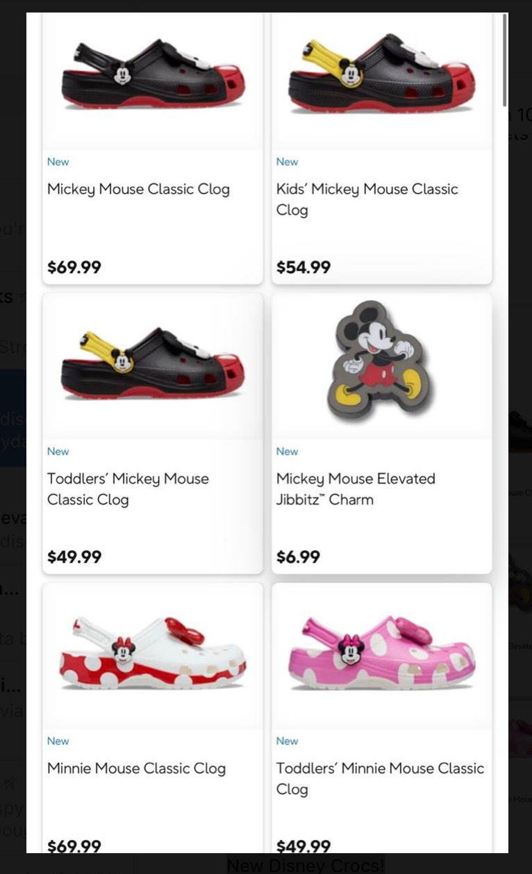New Disney Crocs!