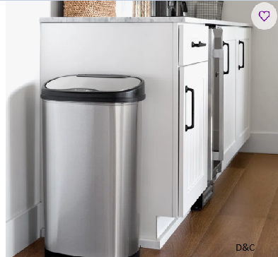 Nine Stars 13.2 Gallon Stainless Steel Motion Sensor Trash Can