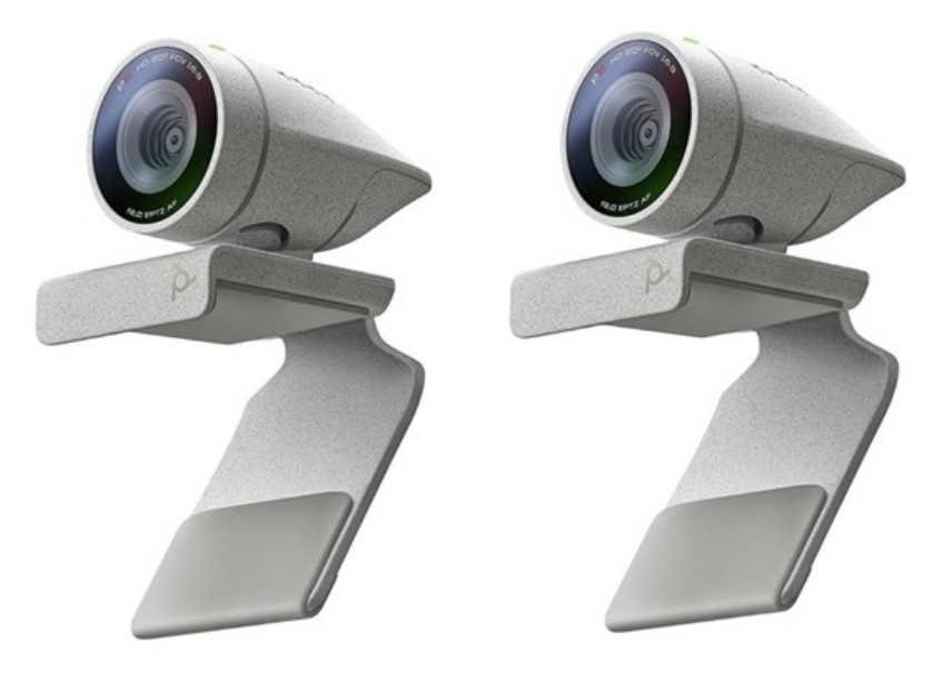 Plantronics Poly Studio P5 Professional HD Webcam – 1080p HD Video Conferencing Camera – Integrated Privacy Shutter – Connect to PC or Mac – Certified for Zoom and Teams (2-Pack)