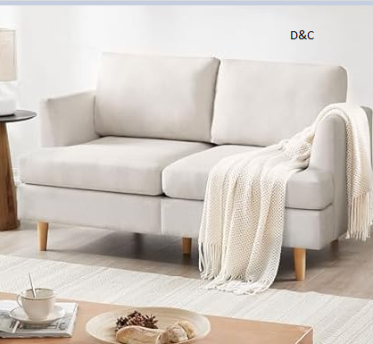 BFD 56″ Loveseat Sofa, Beige