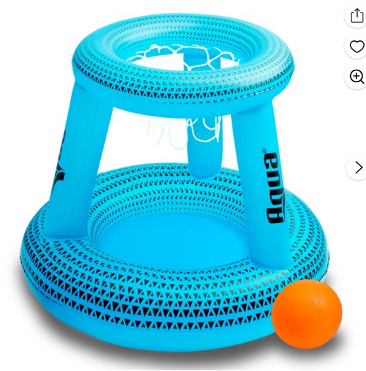 AQUA Dunk & Splash Unisex Blue Basketball Child Pool Game for Kids (2 Pieces)