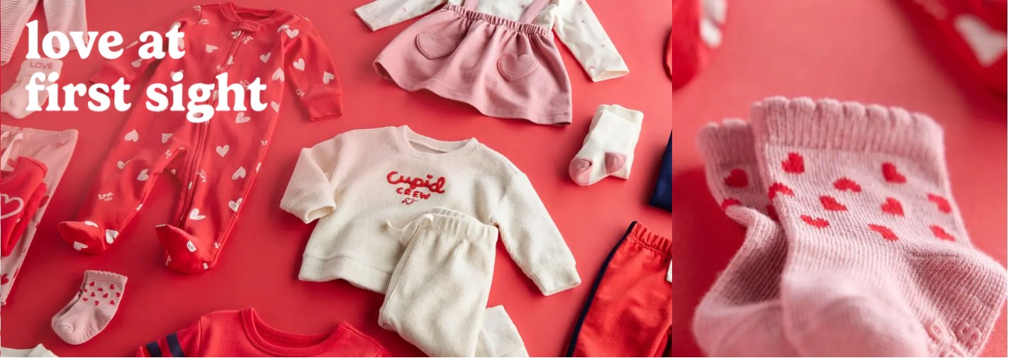 CARTER’S Valentine’s Day Outfits & Clothing 40% OFF