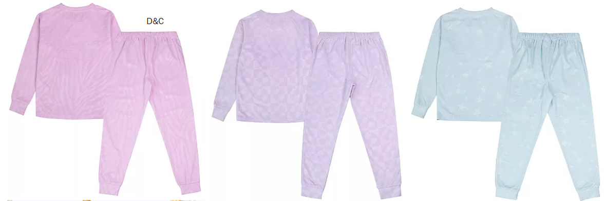 Girls 4-16 Jellifish 2-Piece Long Sleeve Pajama Top & Pajama Bottoms Set
