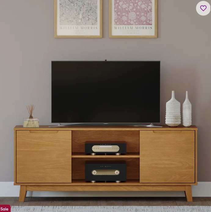 Jerred Solid Wood TV Stand for TVs up to 65″