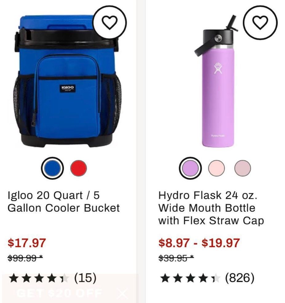 Dick’s Sporting Goods: Up to 80% off coolers and water bottles