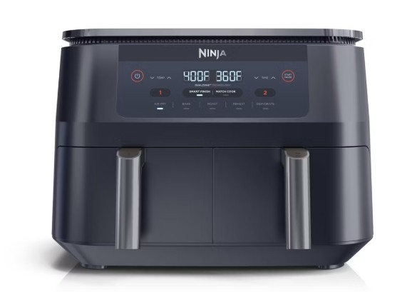 Ninja Foodi 6qt 2 Basket Air Fryer Gray DZ090GY