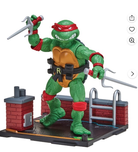 Teenage Mutant Ninja Turtles: 4” Remastered Raphael Action Figure by Playmates Toys