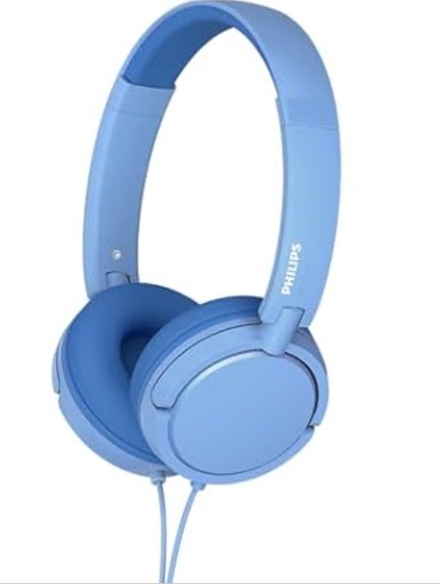 (NEW) Philips K2019 3.5mm Wired Kids On-Ear Headphones – Durable and Foldable, Safe Volume Limited, Ultra Lightweight, Built-in Microphone