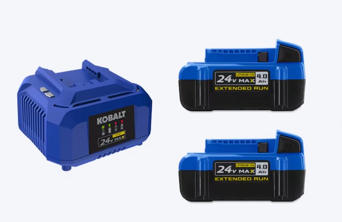 Kobalt 24 -Volt 2 -Pack Lithium-ion ( 4.0 Ah 4.0 Ah Battery and Charger )