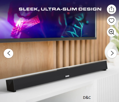 Okko ClearWave TV Soundbar, 37 Inch Mountable Bluetooth Sound Bar Speaker with Remote Control, 60W
