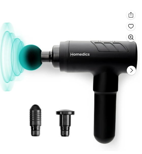 Homedics Rechargeable Therapist Select Percussion Deep Tissue Massage Gun