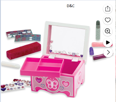 Melissa & Doug Created by Me! Jewelry Box Wooden Craft Kit
