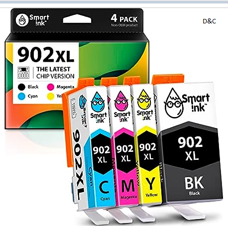 4 Combo Pack HP Ink Replacement Set