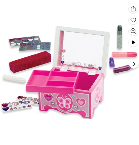 Melissa & Doug Created by Me! Jewelry Box Wooden Craft Kit