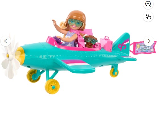 Barbie Chelsea Can Be… Plane Doll & Playset, 2-Seater Aircraft with Spinning Propellor & 7 Accessories