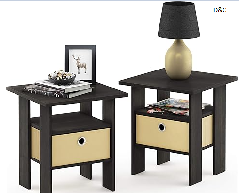 (2pk) Furinno Andrey End/Side Table
