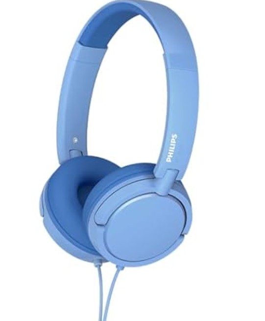 (NEW) Philips K2019 3.5mm Wired Kids On-Ear Headphones – Durable and Foldable, Safe Volume Limited, Ultra Lightweight, Built-in Microphone