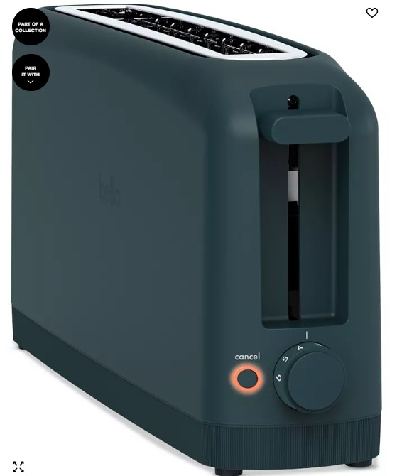 2-Slice Wide-Slot Slim Toaster, Forest Green