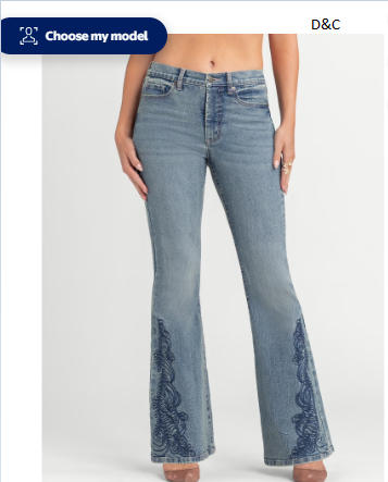 Jessica Simpson Women’s and Women’s Plus Daisy Fitted Flare Jeans, 30.5″, 32.5″, and 34.5″ Inseams, Sizes 2-26W