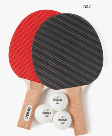 JOOLA Essentials Duel Table Tennis Racket Set with Ping Pong Paddles and Ping Pong Balls – Two Players Duel Set