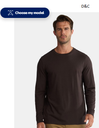 George Men’s & Big Men’s Cotton Crewneck T-Shirt with Long Sleeves, Size XS-3XL