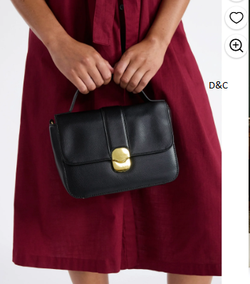 Time and Tru Women’s Vida Crossbody Bag, Black