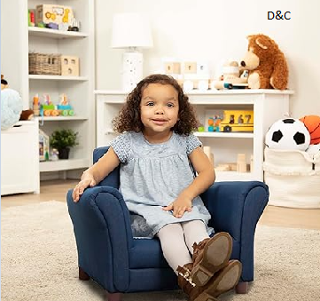 Melissa & Doug Denim Fabric Child’s Armchair