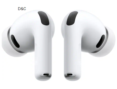 Apple – AirPods Pro 3, Wireless Active Noise Cancelling Earbuds with Heart Rate Sensing Feature – White