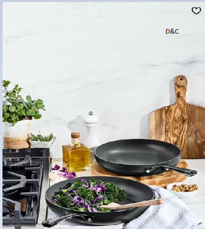 Hard-Anodized 10″ & 12″ Open Fry Pan Set, Macy’s Exclusive